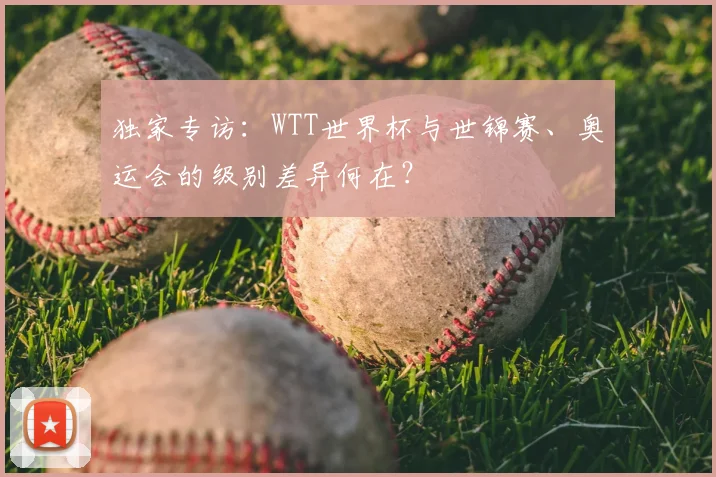 独家专访:WTT世界杯与世锦赛、奥运会的级别差异何在?